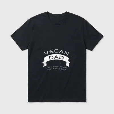 Vegan Dad Cute Father's T-Shirt – Classic T-Shirt in Black