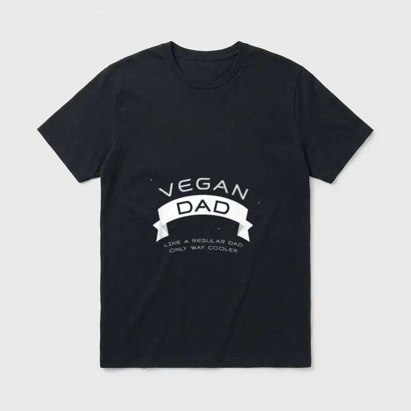 Vegan Dad Cute Father's T-Shirt – Classic T-Shirt in Black