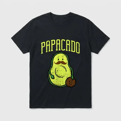 Fathers Day Papacado Papa T-Shirt – Classic T-Shirt in Black