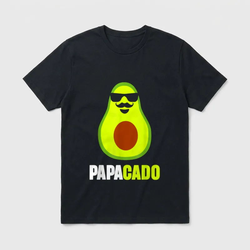Avocado Dad Vegan Guacamole Avocado T-Shirt – Classic T-Shirt in Black