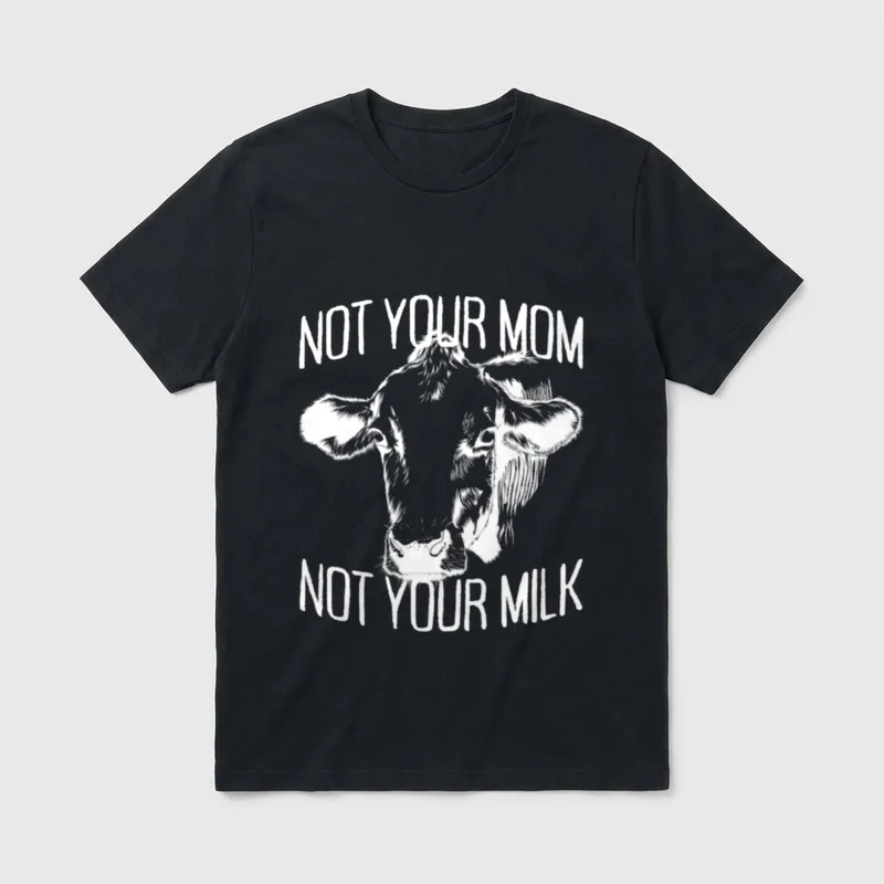 Not Your Mom Milk Veggie Life T-Shirt – Classic T-Shirt in Black