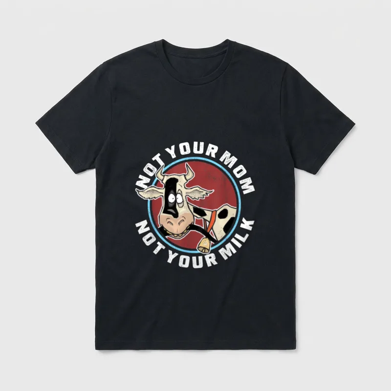 Mom and Milk for Vegan T-Shirt – Classic T-Shirt in Black