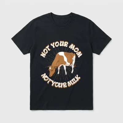 Vegan Cow T-Shirt – Classic T-Shirt in Black