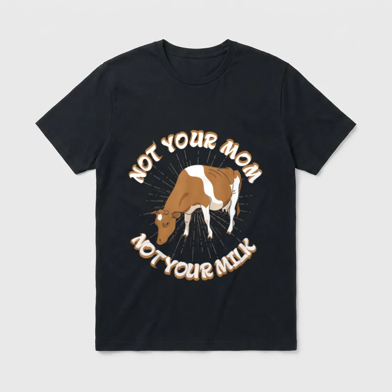 Vegan Cow T-Shirt – Classic T-Shirt in Black