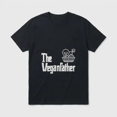 Funny Fathers Day The Veganfather T-Shirt – Classic T-Shirt in Black
