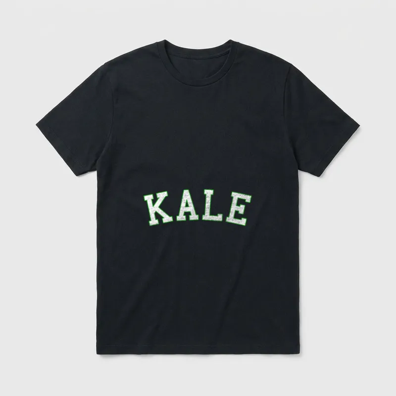 Vintage Retro Kale University T-Shirt – Classic T-Shirt in Black