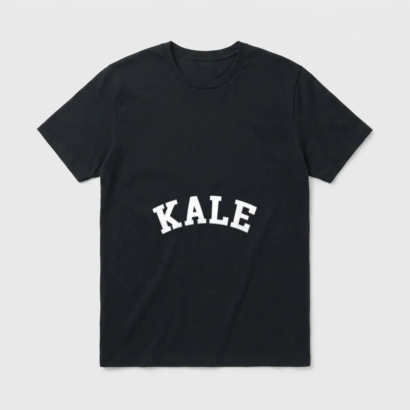 Vintage Kale University Funny T-Shirt – Classic T-Shirt in Black