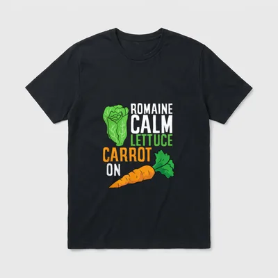 Funny Romaine Calm Lettuce T-Shirt – Classic T-Shirt in Black