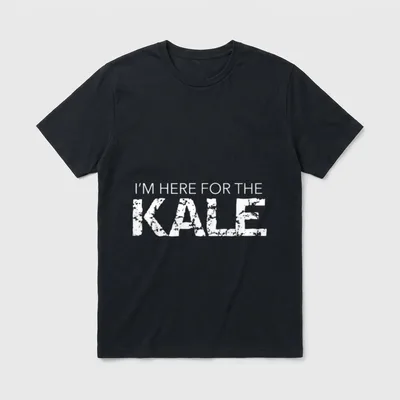 I Love Kale Distressed T-Shirt – Classic T-Shirt in Black