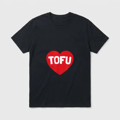 Funny Vegetarian I Love T-Shirt – Classic T-Shirt in Black