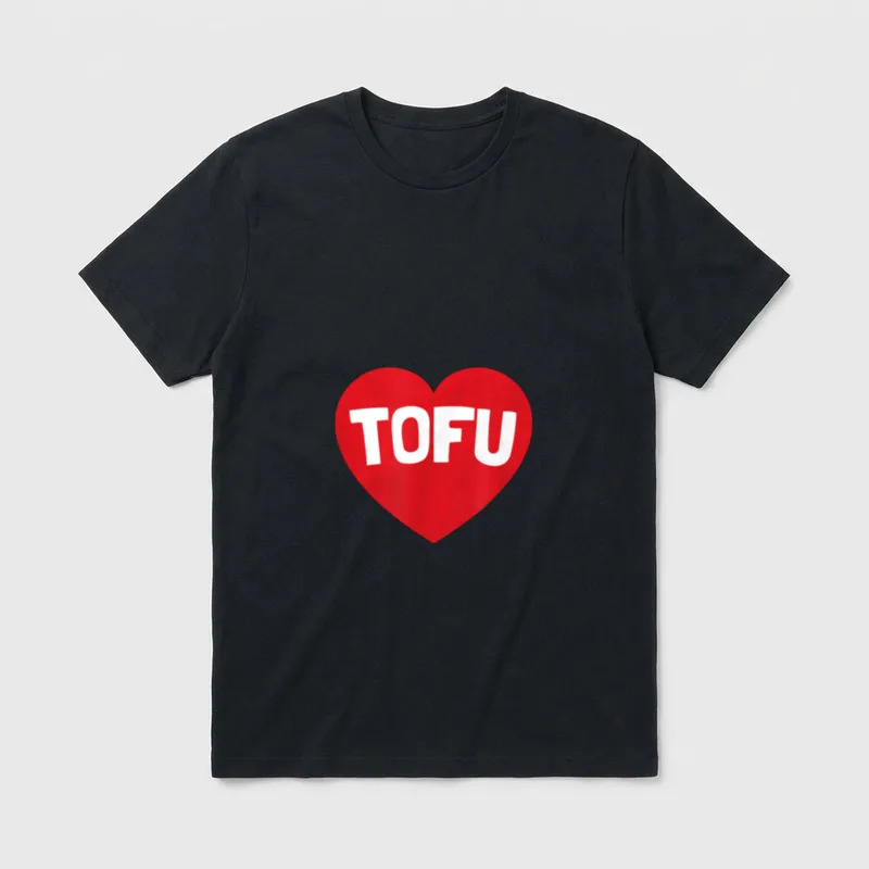 Funny Vegetarian I Love T-Shirt – Classic T-Shirt in Black