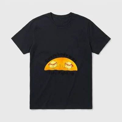Everybody Was Tofu Fighting Veggie T-Shirt – Classic T-Shirt in Black