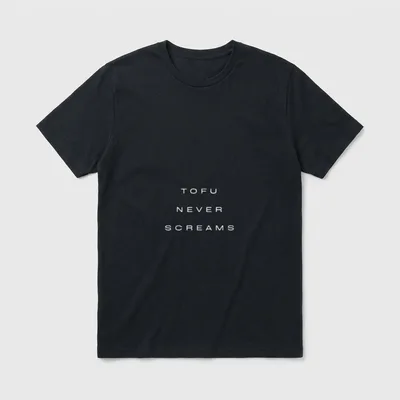 Tofu Never Screams Vegan for Vegan T-Shirt – Classic T-Shirt in Black