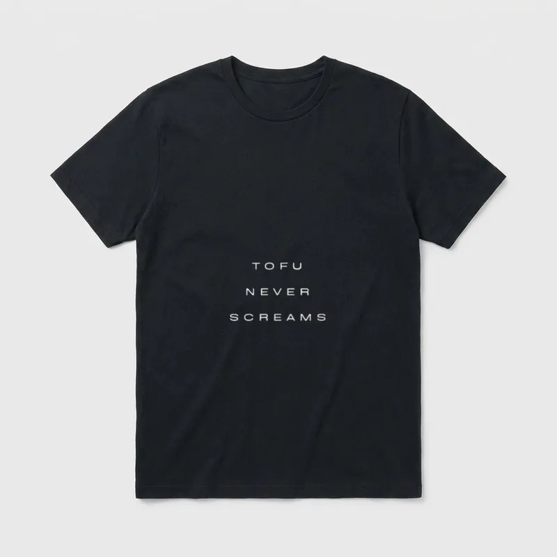 Tofu Never Screams Vegan for Vegan T-Shirt – Classic T-Shirt in Black