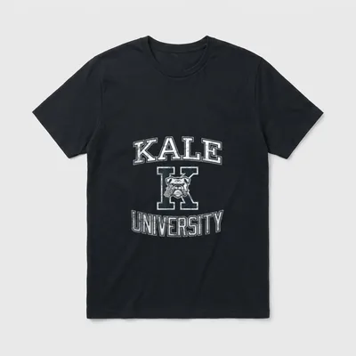 Funny Vintage KALE University Vegetarians T-Shirt – Classic T-Shirt in Black