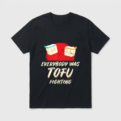 Everybody Was Tofu Fighting Vegan T-Shirt – Classic T-Shirt in Black