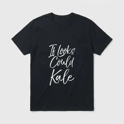 Funny Kale Pun Vegan T-Shirt – Classic T-Shirt in Black