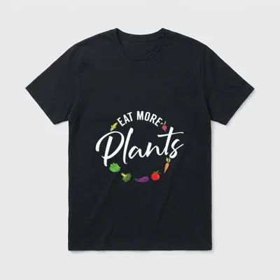 Veganism Plant Lover Eat T-Shirt – Classic T-Shirt in Black