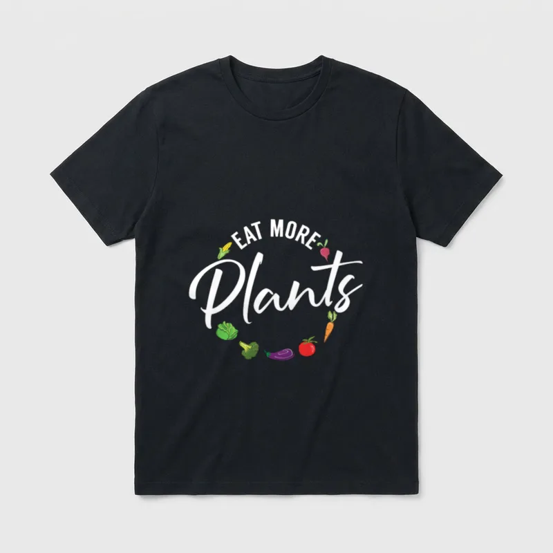 Veganism Plant Lover Eat T-Shirt – Classic T-Shirt in Black