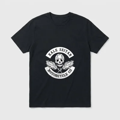 Kale Seitan Motorcycle T-Shirt – Classic T-Shirt in Black