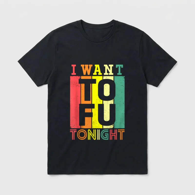 Tonight Funny Retro Vegetarian Diet Vegan T-Shirt – Classic T-Shirt in Black