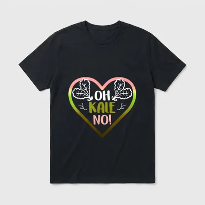 Oh Kale No Vegan Vegan Pun Shirts T-Shirt – Classic T-Shirt in Black