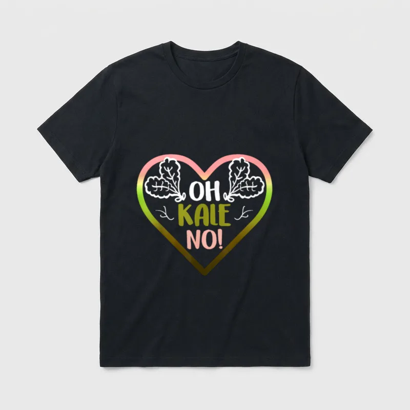 Oh Kale No Vegan Vegan Pun Shirts T-Shirt – Classic T-Shirt in Black