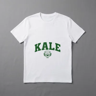 Funny Kale Varsity Vegetable T-Shirt – Classic T-Shirt in Black