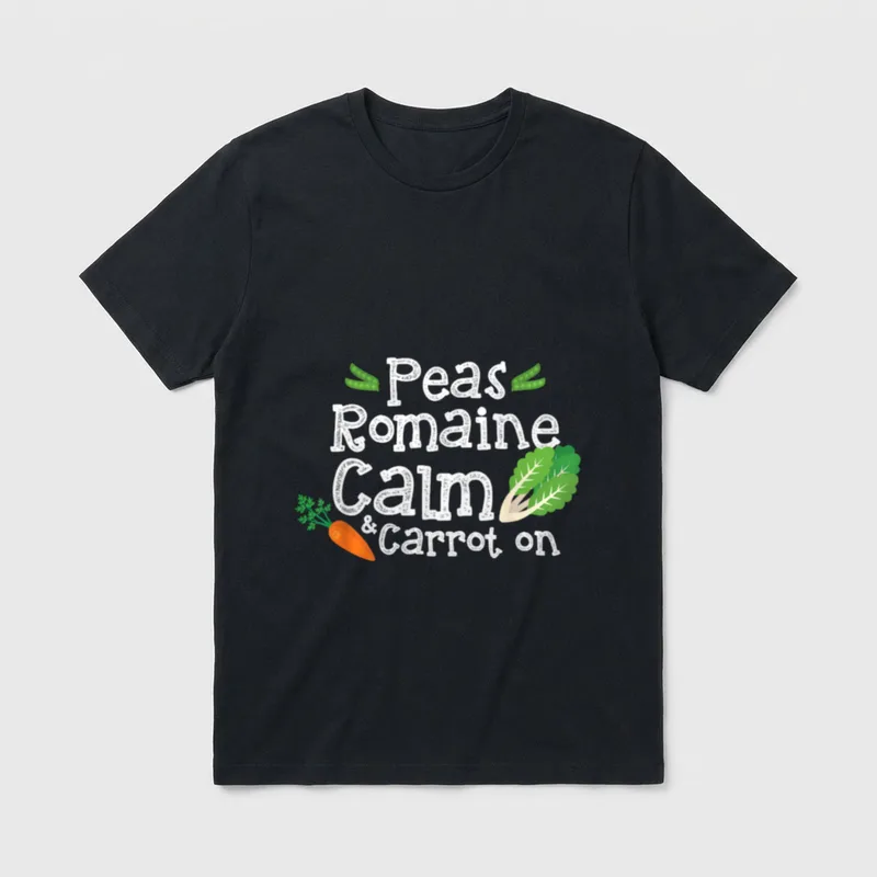Peas Romain Calm T-Shirt – Classic T-Shirt in Black