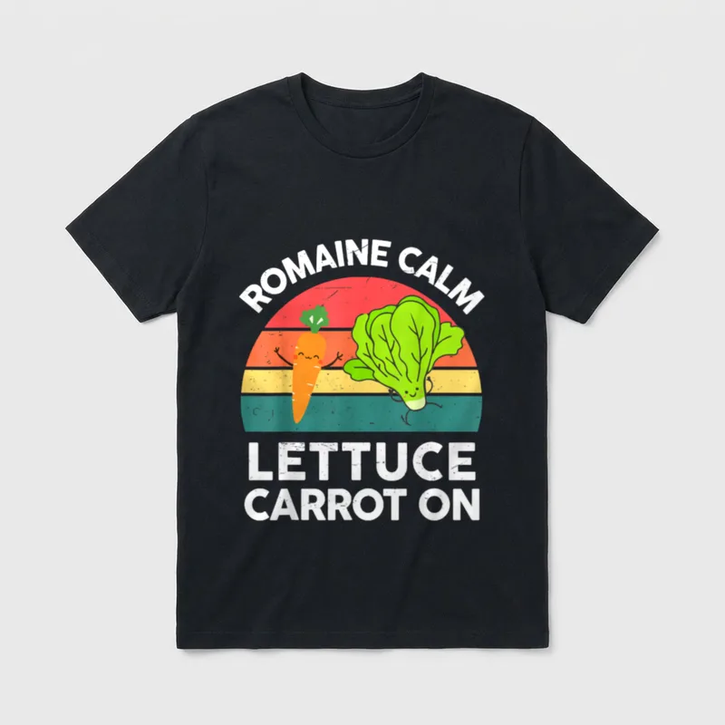 Vegan Men Women Romaine T-Shirt – Classic T-Shirt in Black