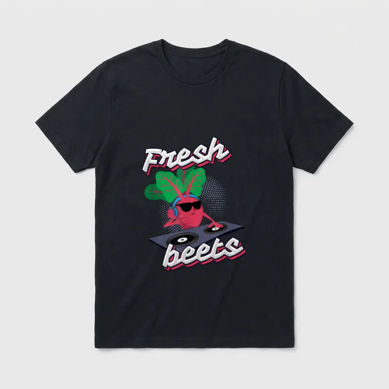 Fresh Beets Funny Veggie T-Shirt – Classic T-Shirt in Black