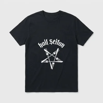 Hail Seitan Fork T-Shirt – Classic T-Shirt in Black