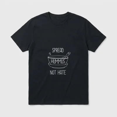 Vegan Quote Spread Hummus T-Shirt – Classic T-Shirt in Black