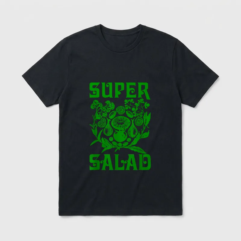 Super Salad Funny Pun T-Shirt – Classic T-Shirt in Black