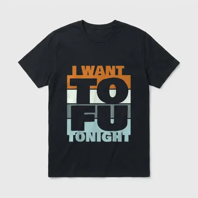 Tofu Tonight Veggie Food T-Shirt – Classic T-Shirt in Black