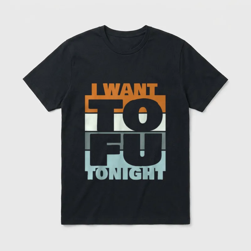 Tofu Tonight Veggie Food T-Shirt – Classic T-Shirt in Black