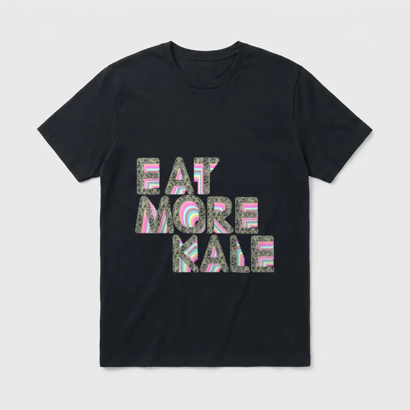 Eat more Kale for Vegetarians T-Shirt – Classic T-Shirt in Black