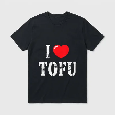 I Love Tofu T-Shirt – Classic T-Shirt in Black