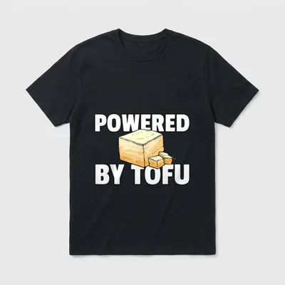 Powered By Tofu For A Vegan T-Shirt – Classic T-Shirt in Black