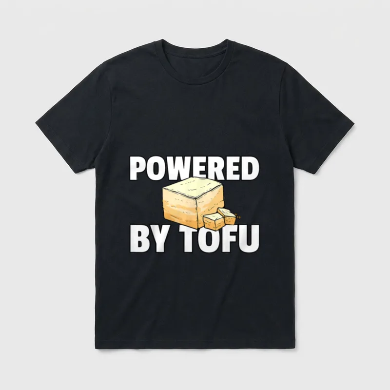 Powered By Tofu For A Vegan T-Shirt – Classic T-Shirt in Black