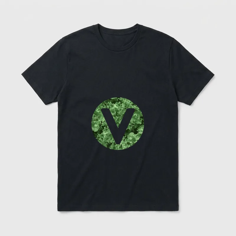 Vegan and Vegetarian Logo T-Shirt – Classic T-Shirt in Black
