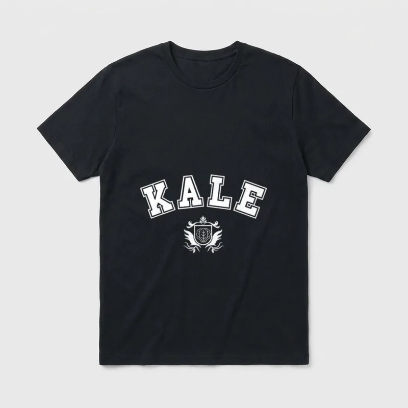 Kale Vegan Botanical Gardening T-Shirt – Classic T-Shirt in Black