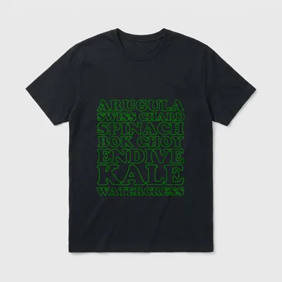 Raw Vegan Leafy Greens T-Shirt – Classic T-Shirt in Black