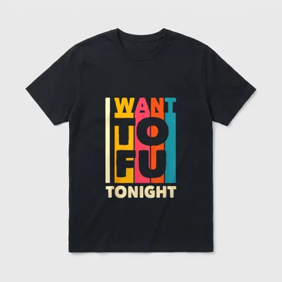 I Want Tofu Tonight Veganism T-Shirt – Classic T-Shirt in Black