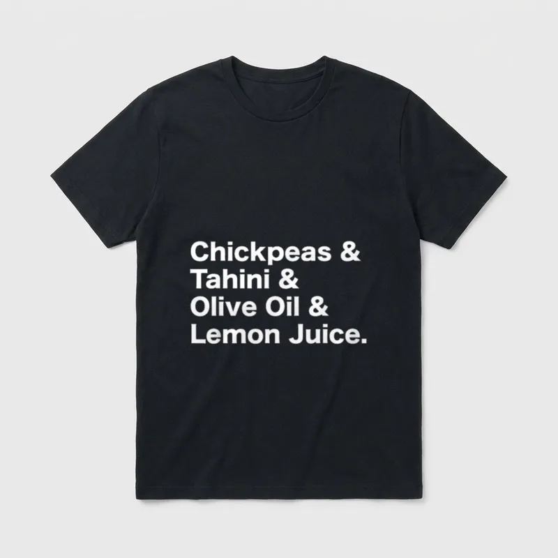 Chickpeas Tahini Houmus Hummus T-Shirt – Classic T-Shirt in Black