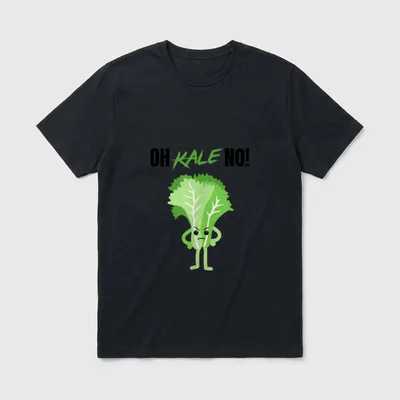 Oh Kale No Funny Vegan T-Shirt – Classic T-Shirt in Black