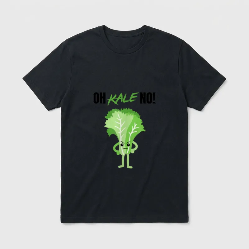 Oh Kale No Funny Vegan T-Shirt – Classic T-Shirt in Black