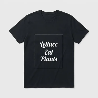 Lettuce Eat Plants Vegan T-Shirt – Classic T-Shirt in Black