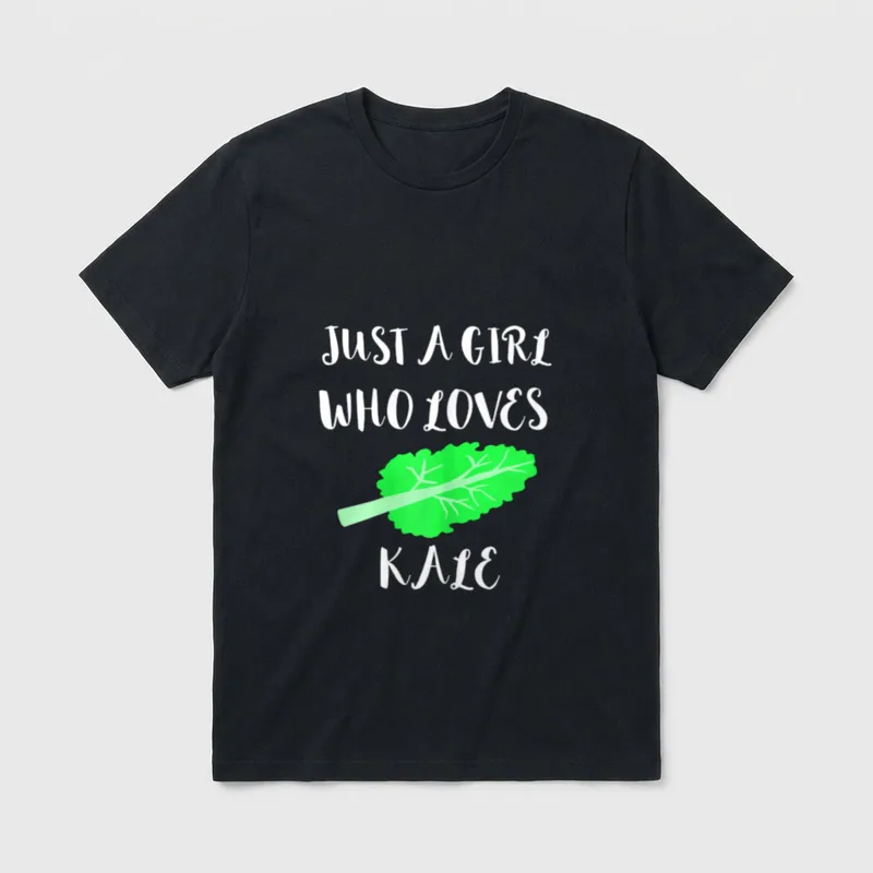 Just A Girl Who Vegan Pun Shirts T-Shirt – Classic T-Shirt in Black