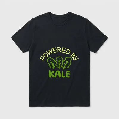 Powered By Kale Whole T-Shirt – Classic T-Shirt in Black